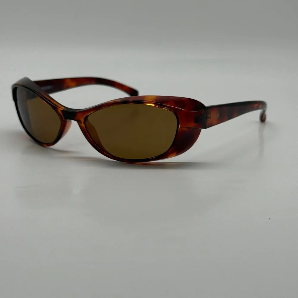 Smith Nice Doggie Sunglasses Womens Tortoise Brown Vintage Lens Wrap Oval